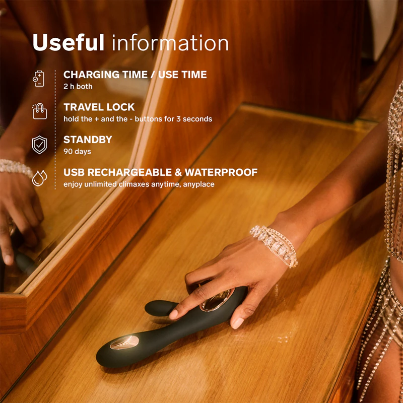Lelo Soraya Wave Vibrator met clitorisstimulator