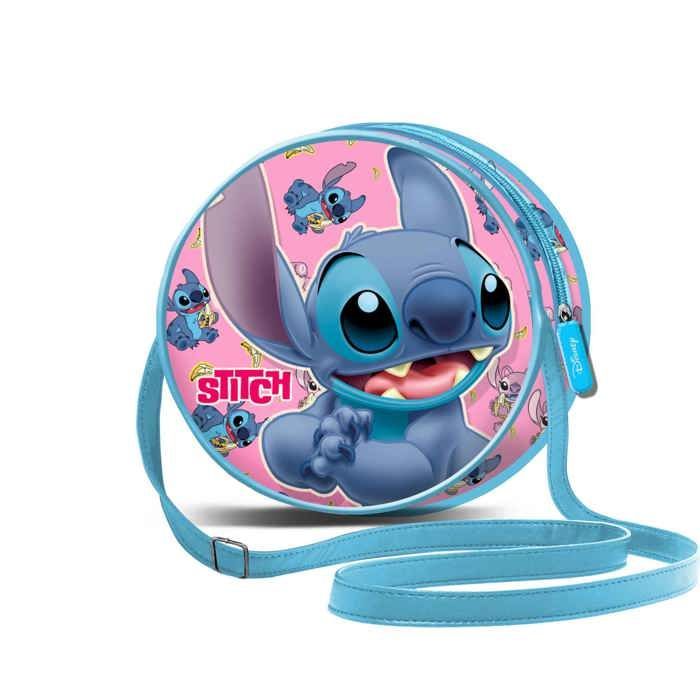 Bolso de hombro redondo - KARACTERMANIA - Disney Lilo & Stitch - Azul - Talla única - Con cremallera