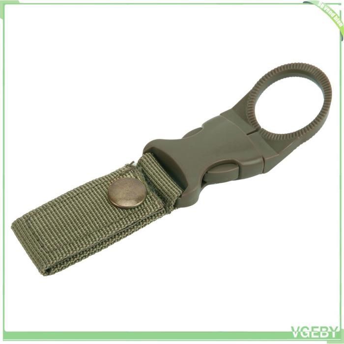 Fafeicy Clip per borraccia, clip per borraccia da esterno per campeggio, attrezzatura sportiva, verde oliva