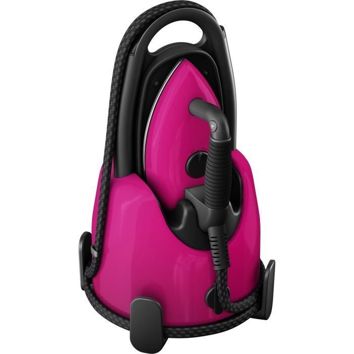 LAURASTAR LIFT Plus - Ferro da stiro con generatore di vapore 3 in 1 Pinky Pop - 2200W - Piastra attiva 3D - Pressione 3,5 bar - Serbatoio acqua 1,1L