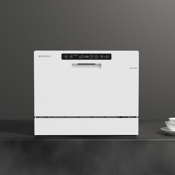 GEDTECH - Lave vaisselle Table Top GLV6T47WH - 6 couverts - 47 dB - Dpart diffr
