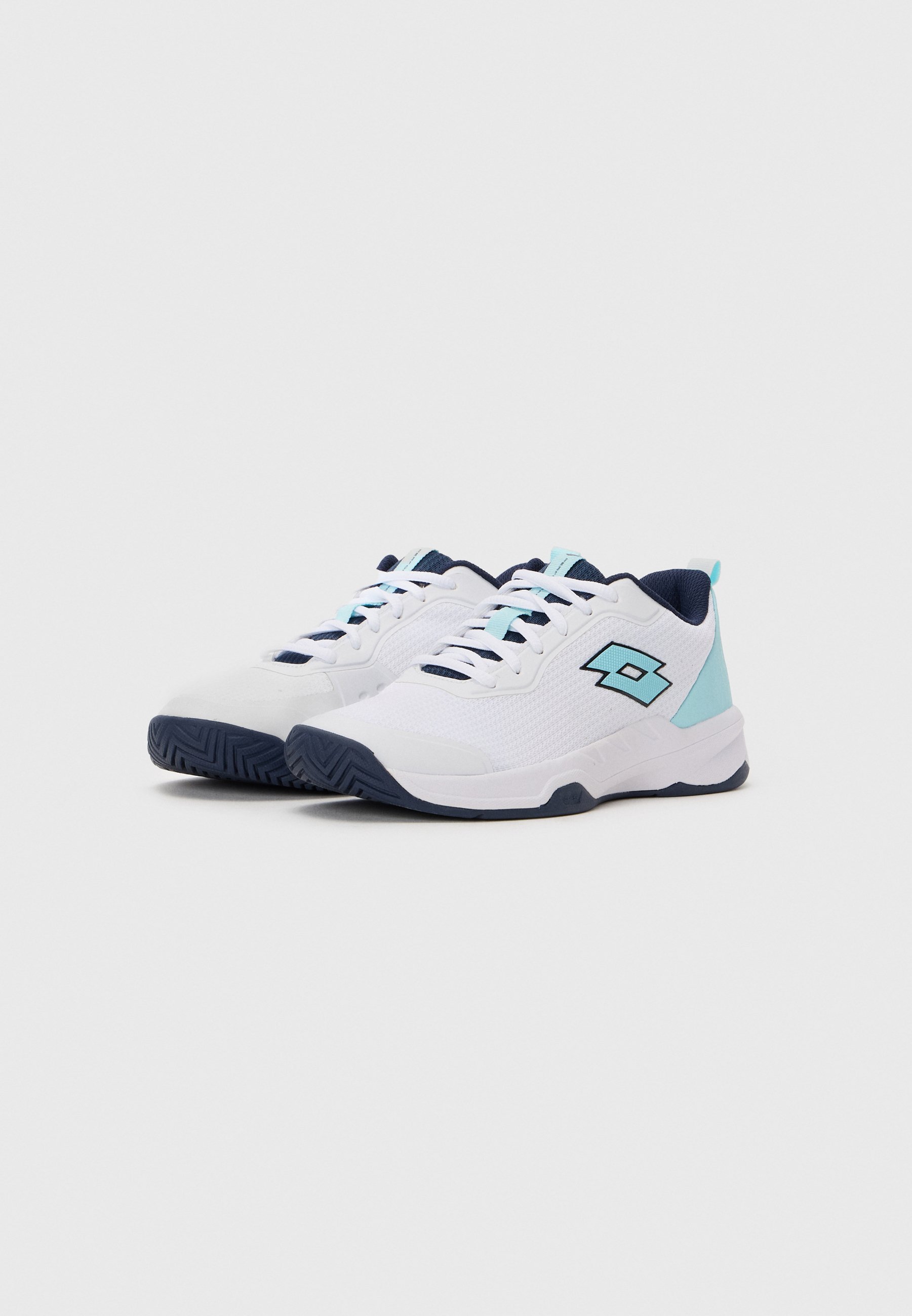 Lotto MIRAGE 700 ALR - Multicourt tennisschoenen - volledig wit/helderwater/marineblauw