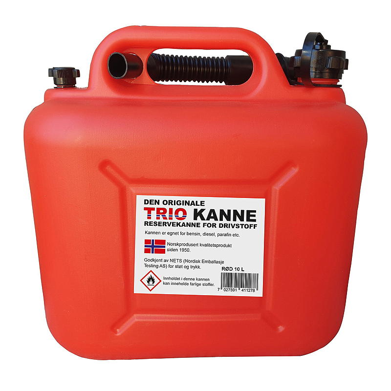 Brandstofkan 10 l, rood Trio