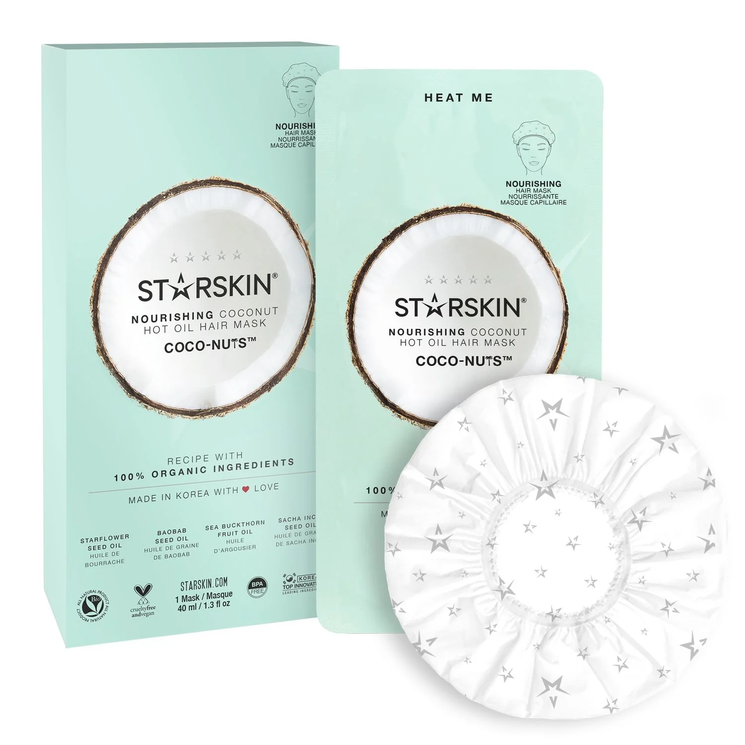Essentials COCO-NUTS™ Nourishing Hot Oil Hair Mask - Pre-Shampoo, Maschera Riparatrice Capelli