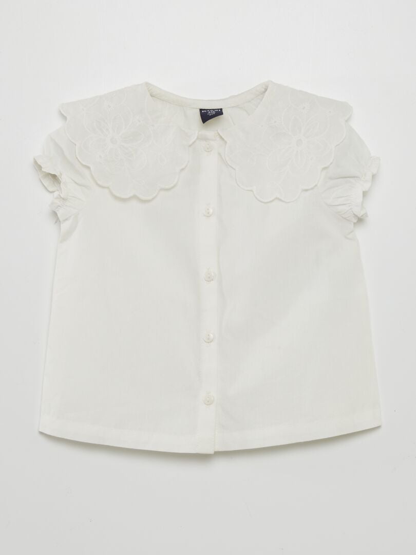 Poplin blouse - WIT