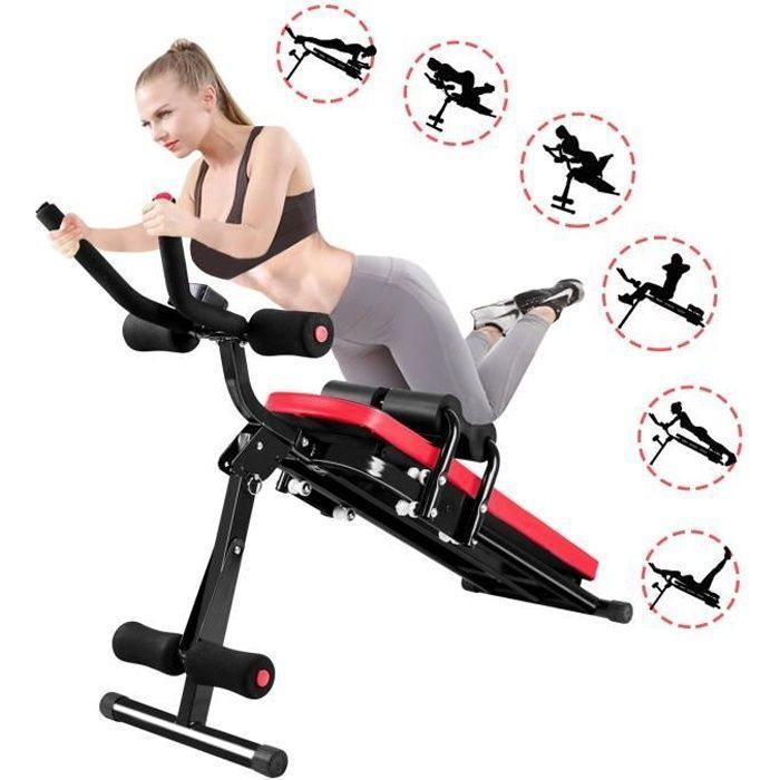 Opvouwbare buikspiertrainer HOME FITNESS CODE 5 Minute Shaper - Zwart
