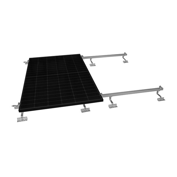 Centrală electrică bifacială pentru balcon 900W / 800W, inclusiv suport de perete pentru acoperișuri cu țiglă