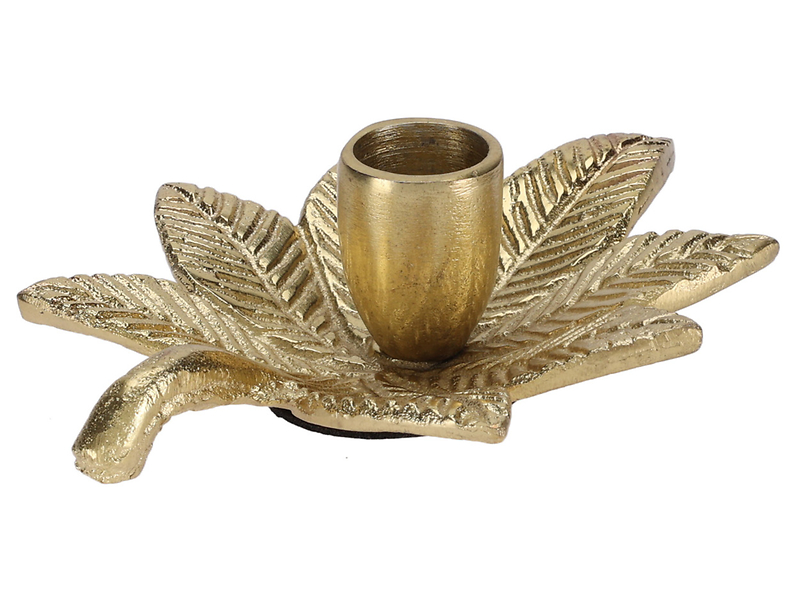 Świecznik Nepal 14,5 cm złoty