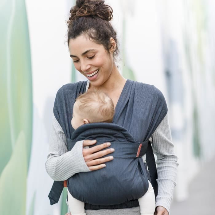 Porte bébé INFANTINO HUG&CUDDLE - A enfiler - 3 à 11,8 kg - Système écharpe de portage - Dès la naissance
