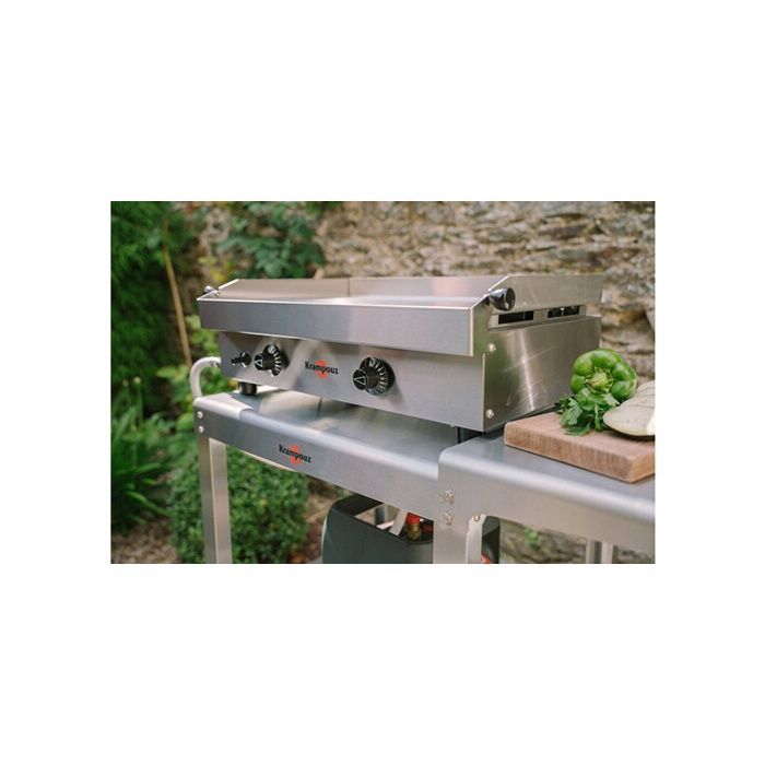 Gasplancha Krampouz Samba Double PFSB2MA-KR 3000 W Roestvrij staal