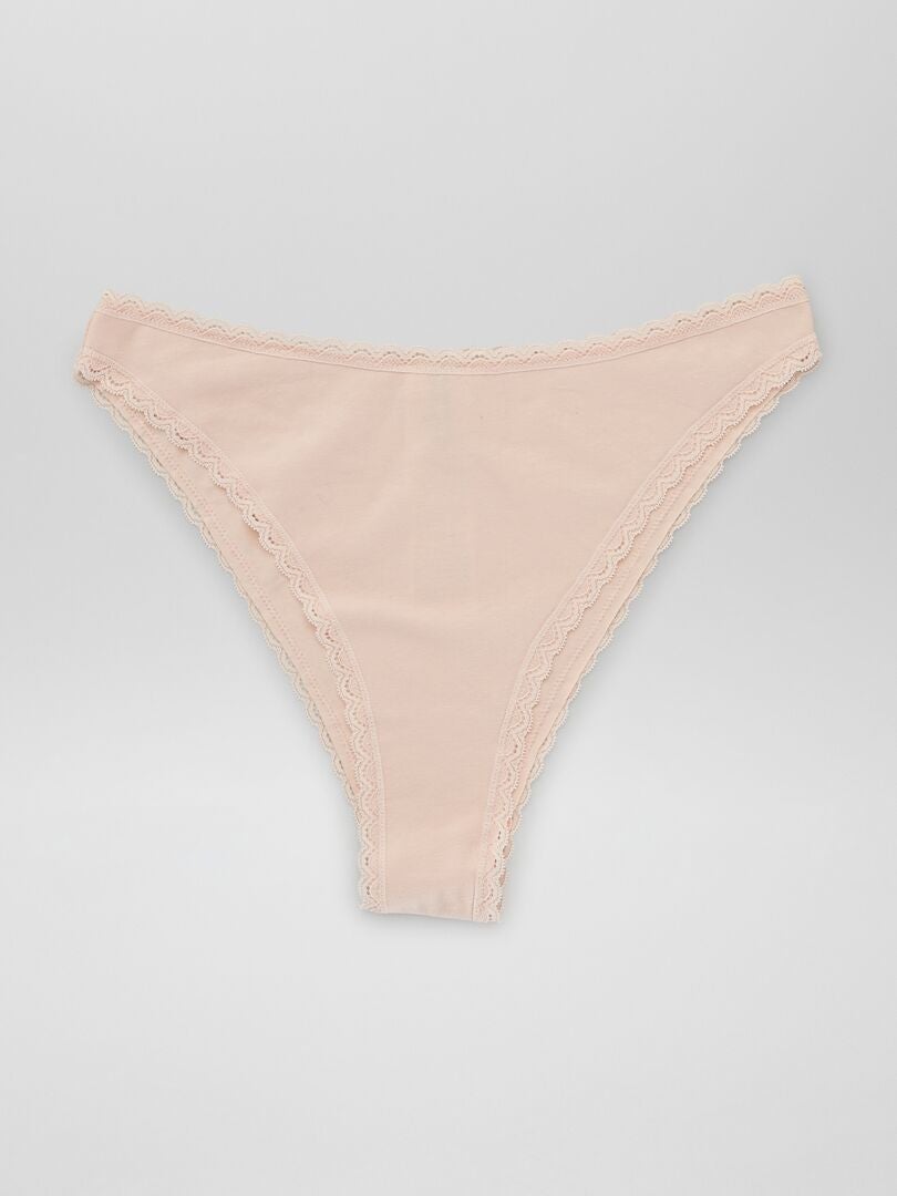 Set van 3 stringtjes - ROZE