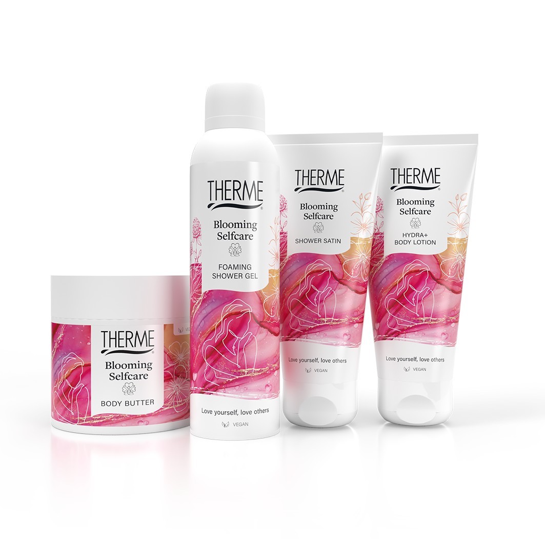 THERME Blooming pjenasti gel za tuširanje za samonjegu - 200 ml