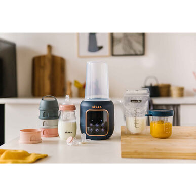 Béaba Multi Milk Night Blue -pullonlämmitin, tummansininen 1 kpl 1 kpl