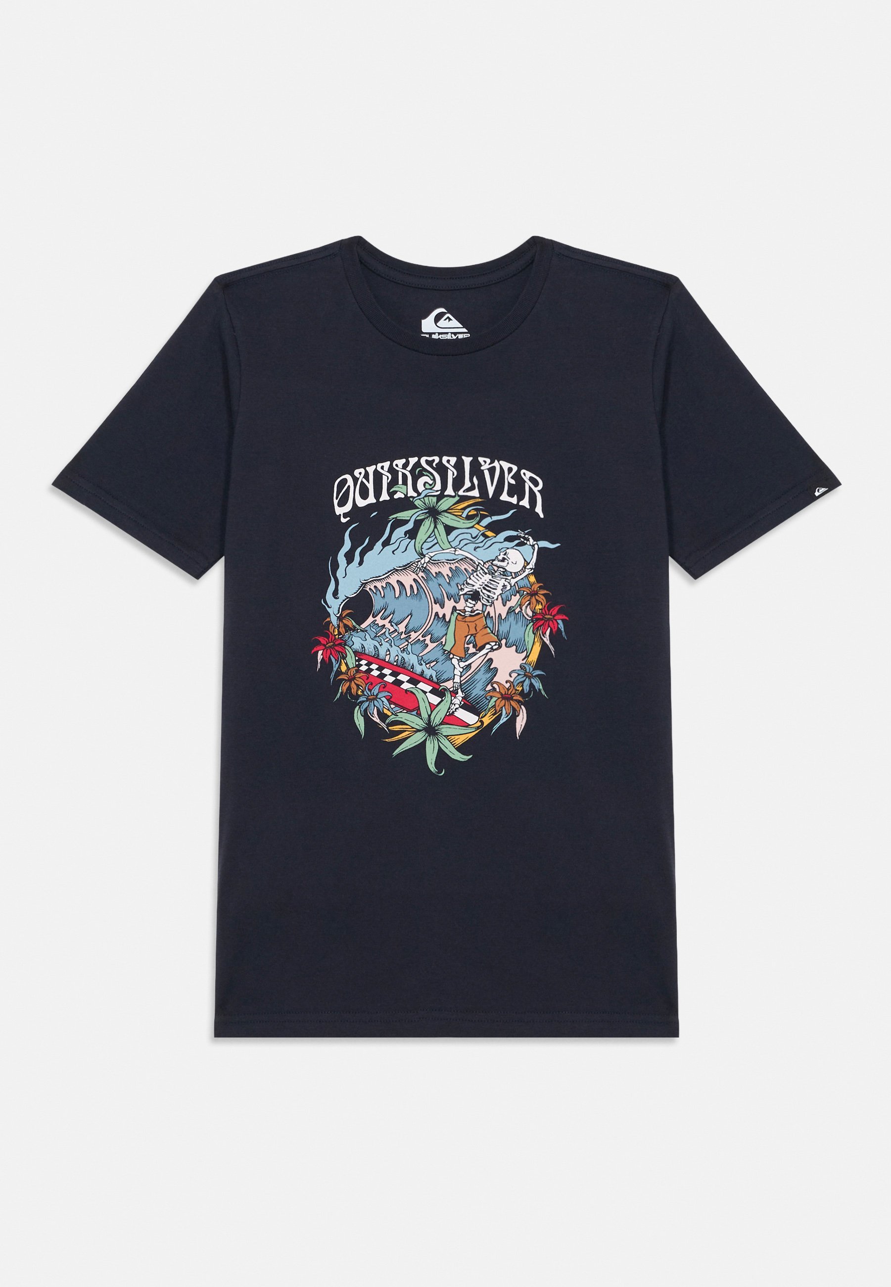 Quiksilver WAVES YOUTH - Tricou cu imprimeu - bleumarin închis