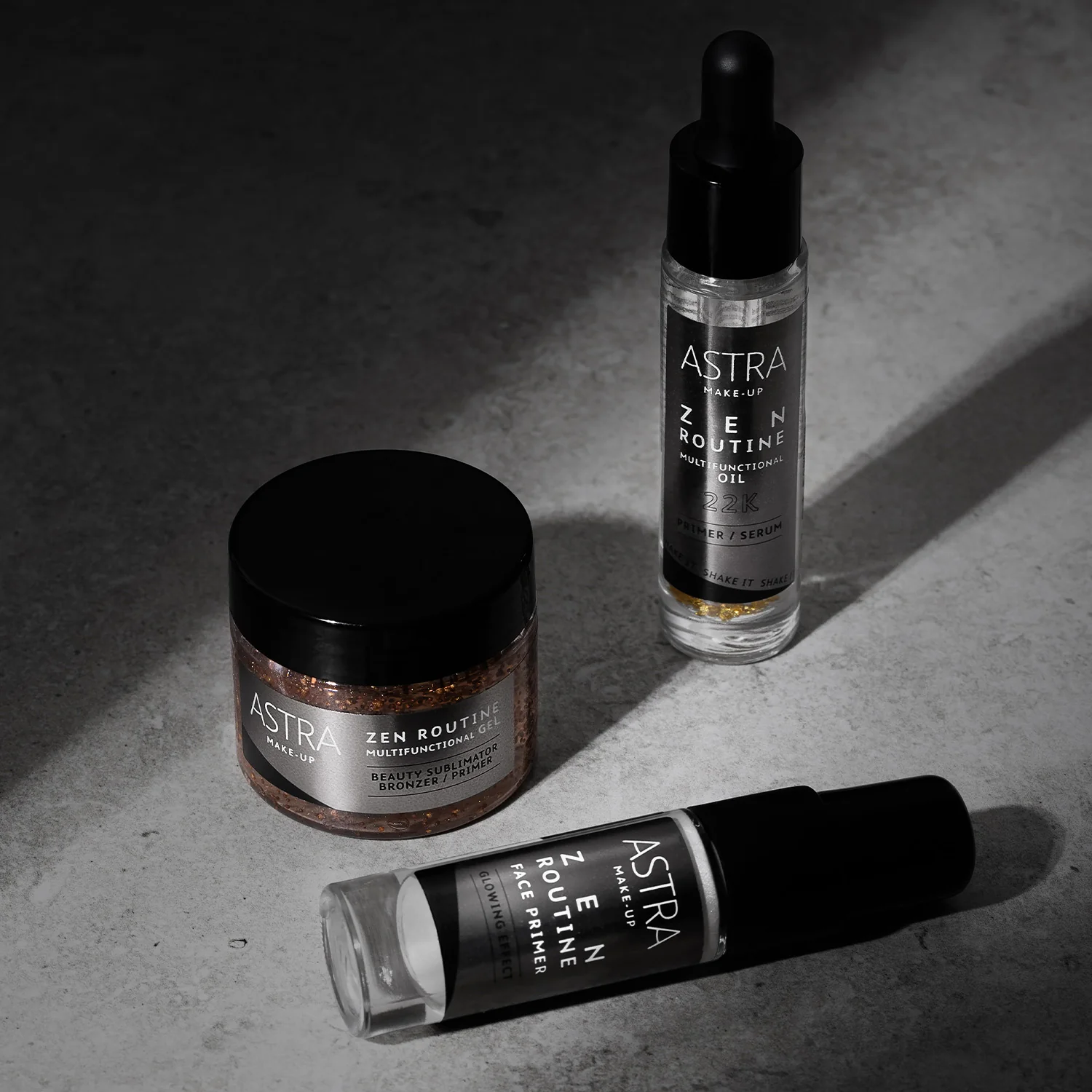 Viso ZEN ROUTINE MULTIFUNCTIONAL OIL 22K Primer / Serum - Siero viso illuminante, Base trucco