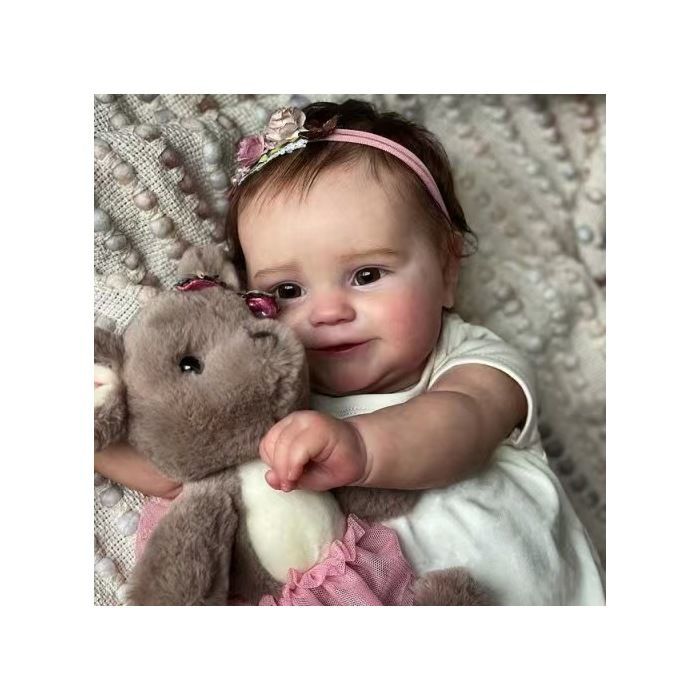 Hyperrealistic Reborn Doll - 50 cm - Soft Touch - Silicone - Realistic - Pink Girl Doll