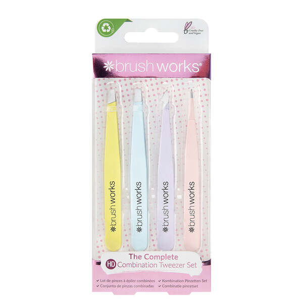 Conjunto de 4 Pinças Combinadas Brushworks - Variadas