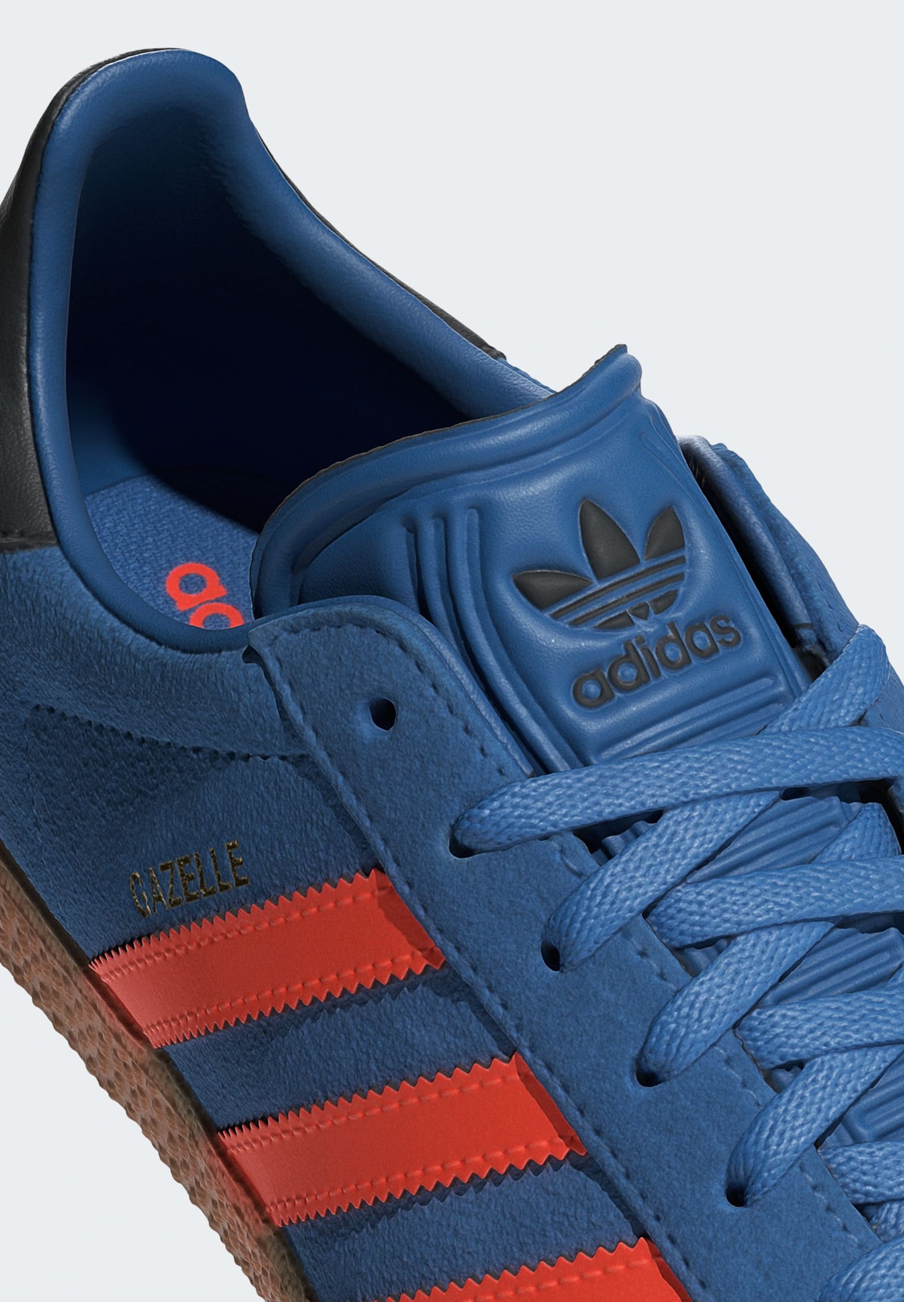 adidas Originals GAZELLE KIDS - Tênis - azul foco, laranja solar, preto básico