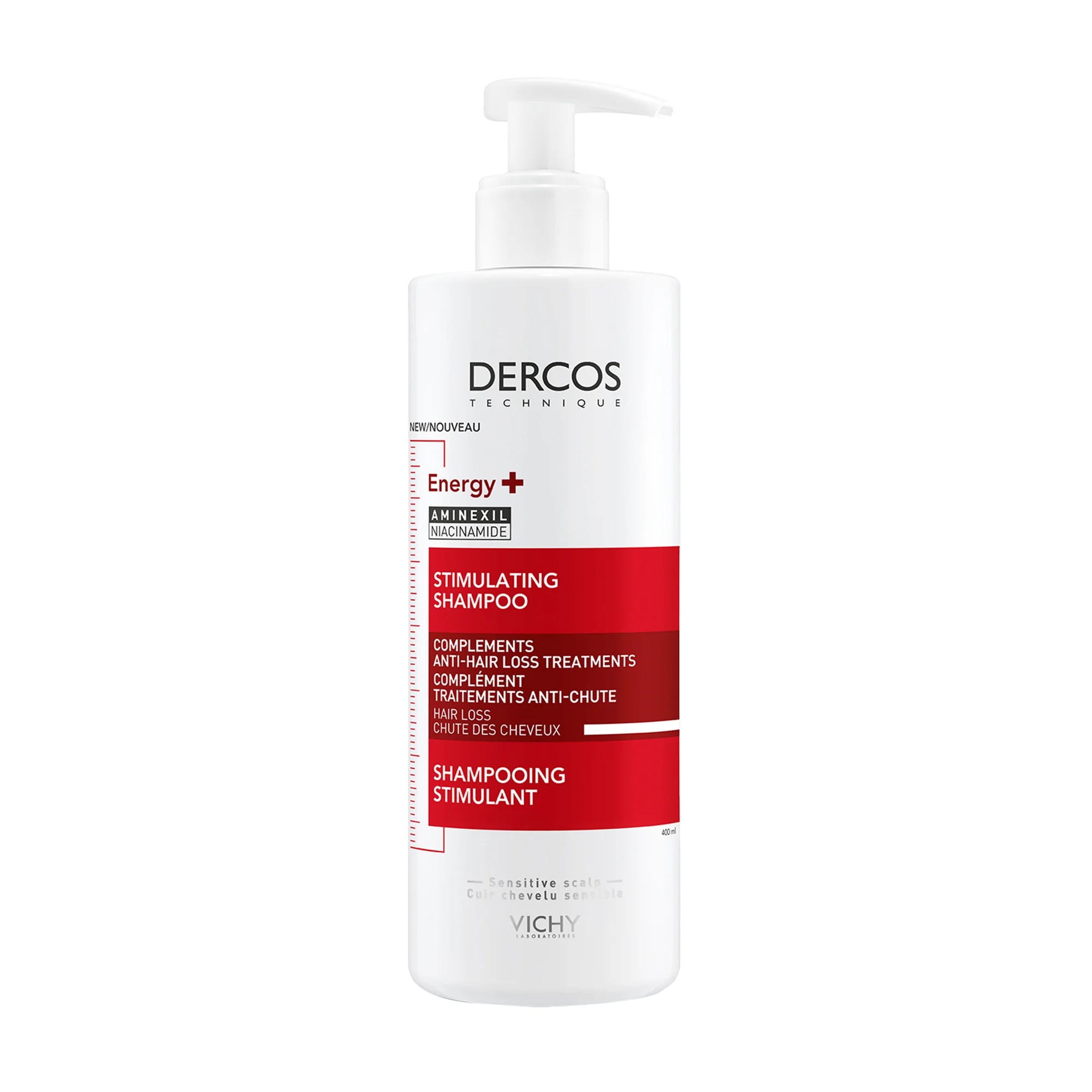 Vichy Dercos Shampoo Energizante 400 ml Combate a queda de cabelo