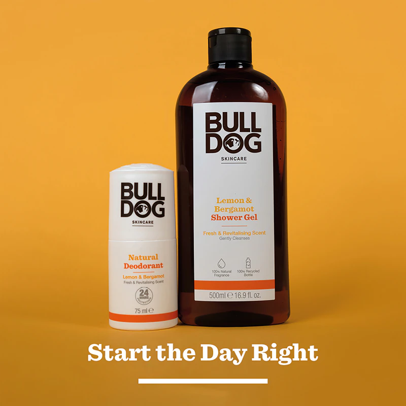 Gel de banho Bulldog Limão e Bergamota para homens