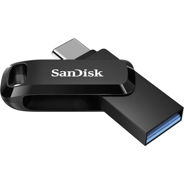 SanDisk Ultra Dual Drive Go 128GB USB External Storage for Smartphones/Tablets, Black, USB 3.1 (Gen 1), USB-C®