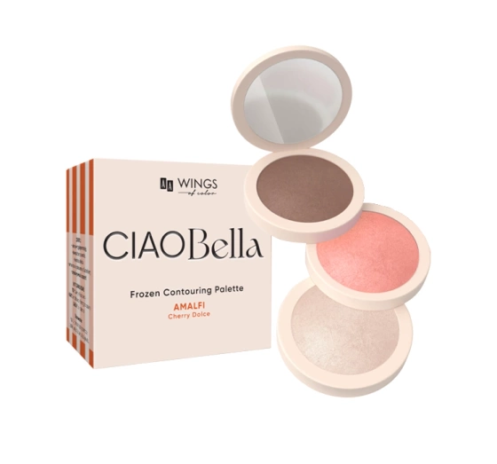 AA Wings of Color CIAO Bella zestaw kosmetyków w kompakcie do konturowania twarzy 01 Blonde 3 x 2,5 g