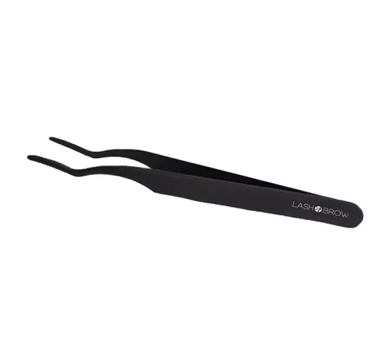 Lash Brow czarna pęseta do aplikacji rzęs