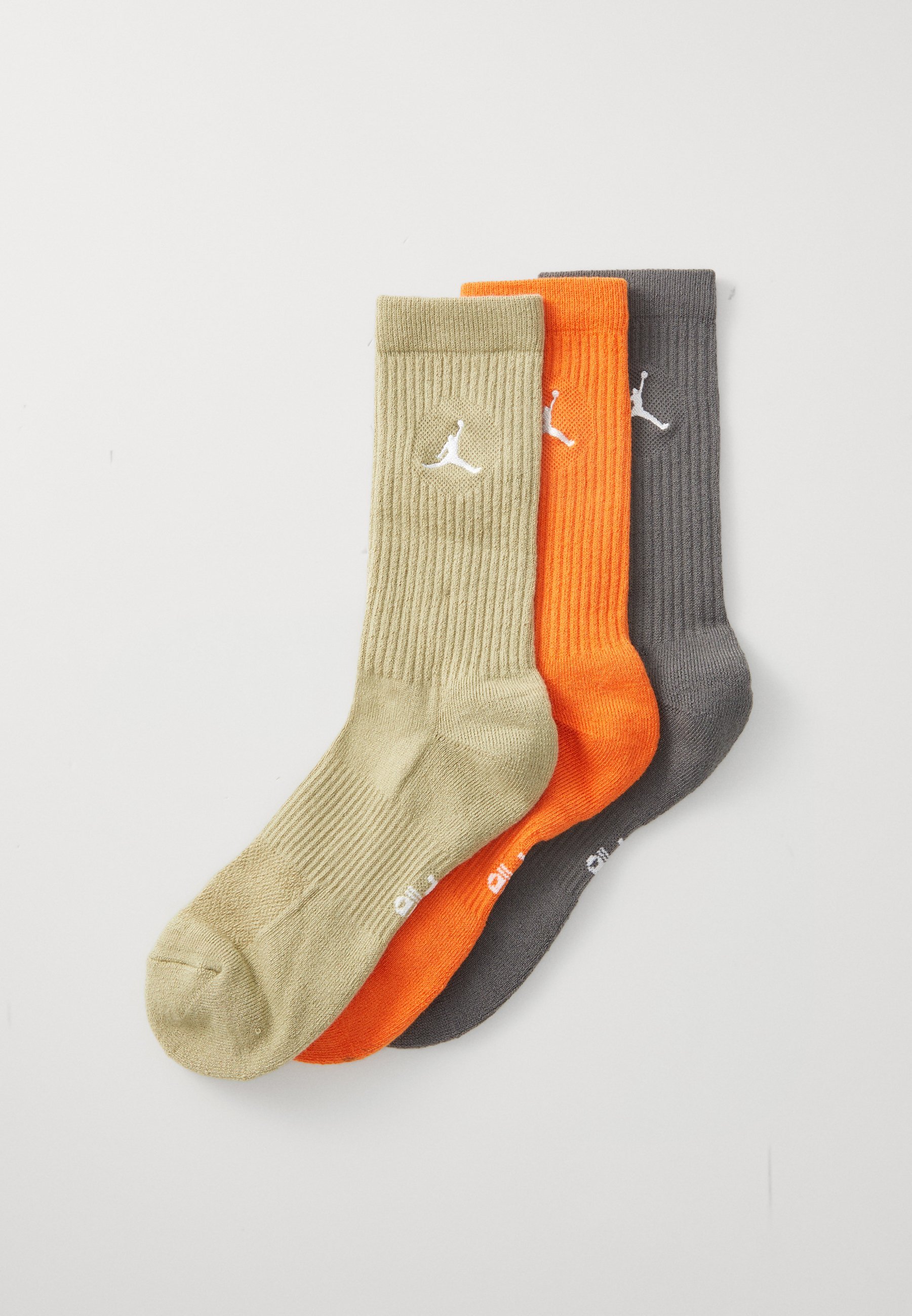 Jordan Everyday Cush Crew 3er-Pack Unisex - Sportsocken - Mittelkhaki/Eisengrau/Seestern/Weiß