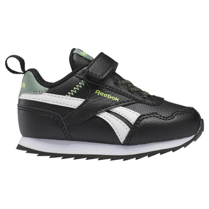 Baskets bébé - REEBOK - Royal Classic Jogger 3 - Noir - Sangle auto-agrippante - Lacets élastiques