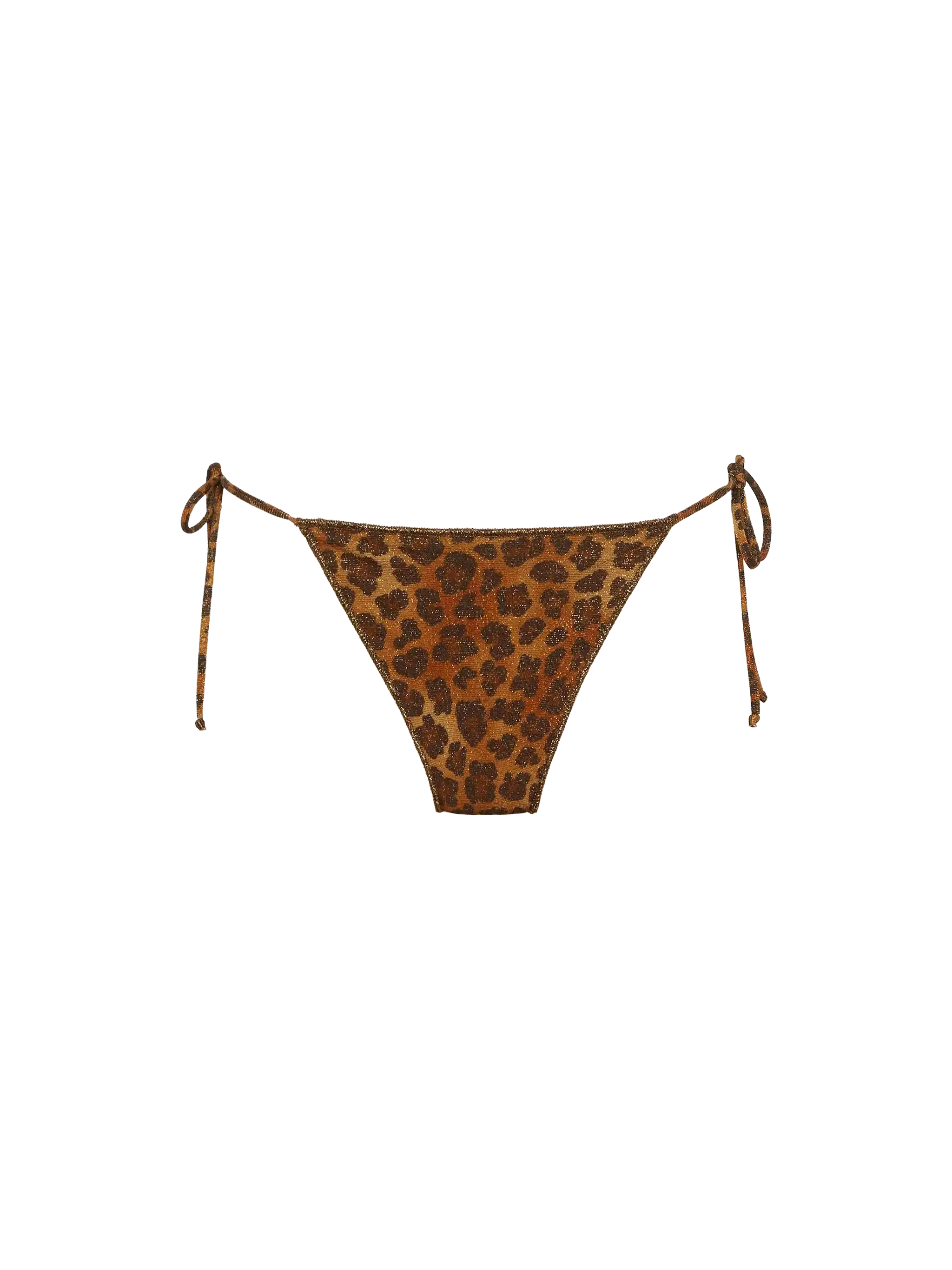 Braguita de baño clásica Marielle de lúrex con estampado animal.