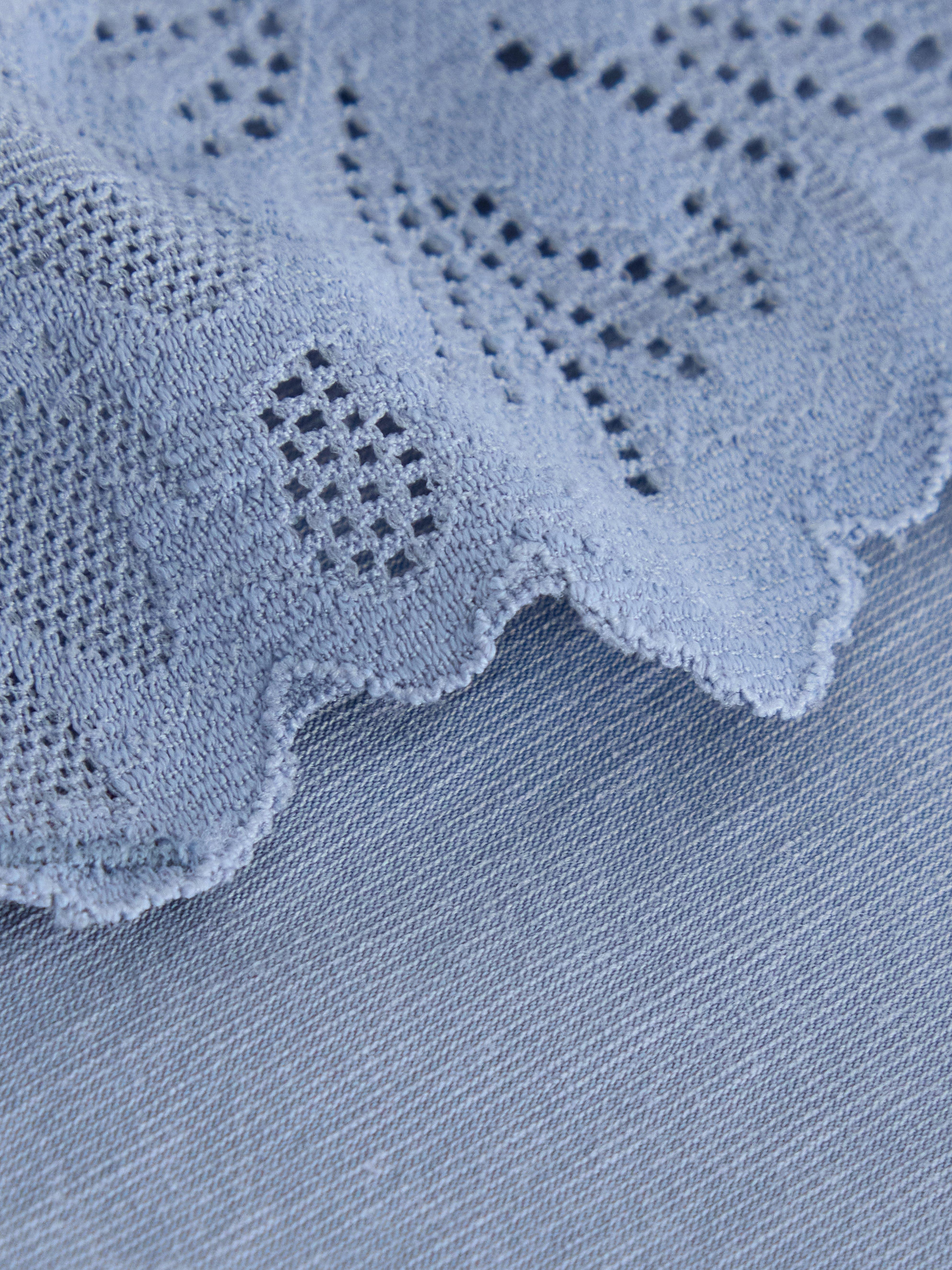 Mikrobavlněná tanga Dusty Blue