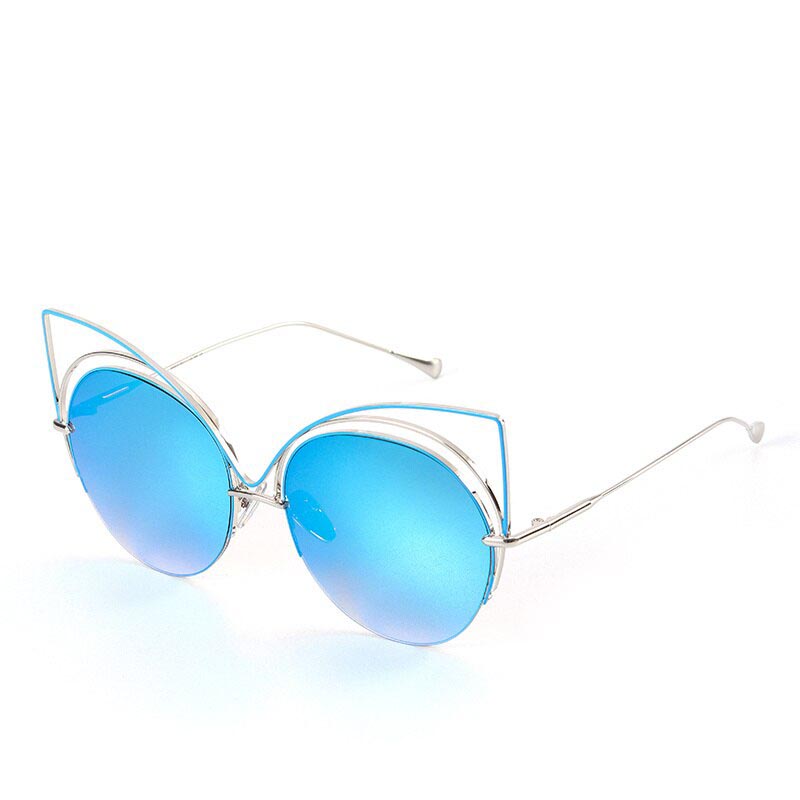 Metallene Damen-Sonnenbrille im Vintage-Stil, modisch, retro, Designer-Sonnenbrille, luxuriös
