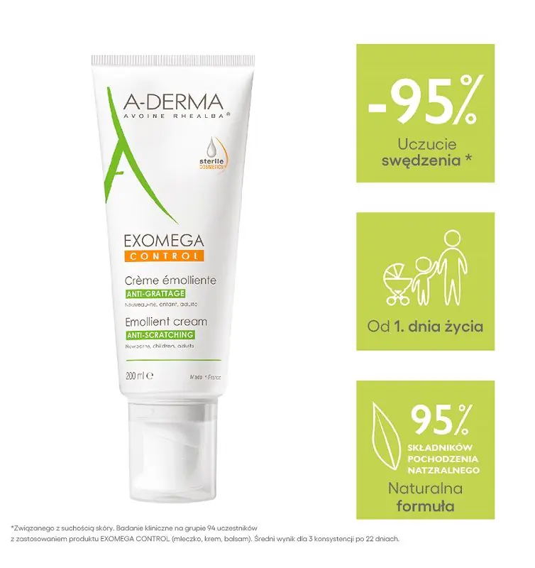 A-Derma Exomega Control Krem emolient, 200 ml