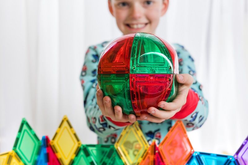 Magnetinės plytelės, 18 dalių Žaislai kūdikiams