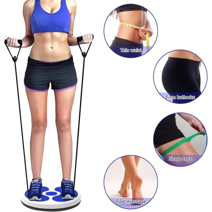 Disco giratorio - Disco giratorio para la cintura - Azul - Acupresión 3D - Fitness para adultos