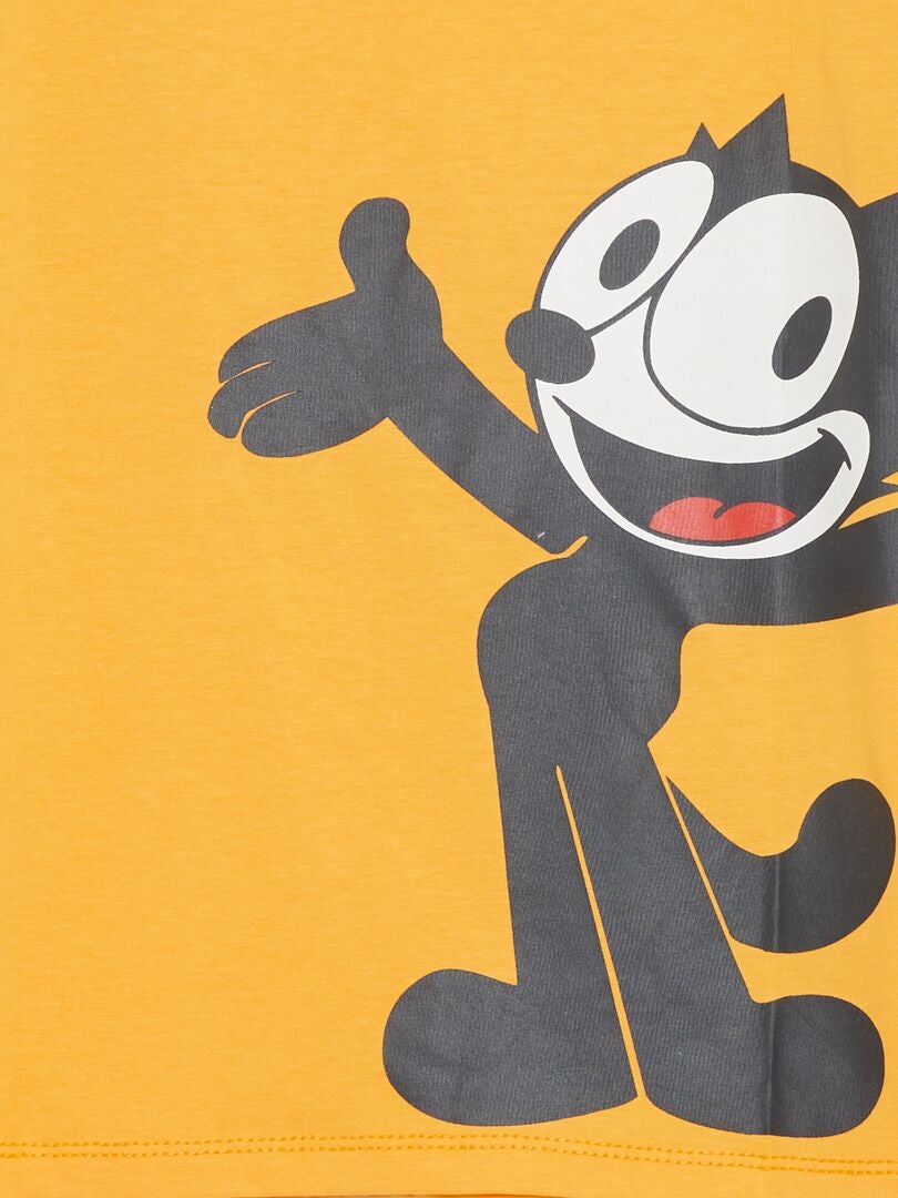 2-in-1 'Felix de Kat' T-shirt - ORANJE