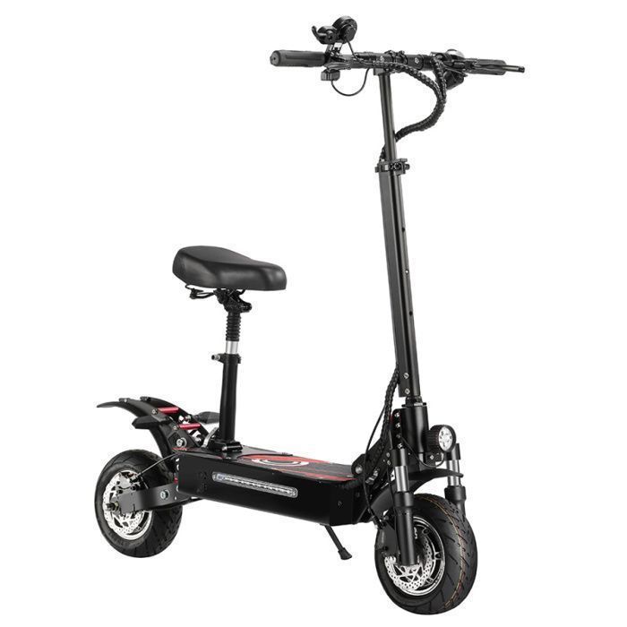 Patinete eléctrico BOYUEDA Q7 Pro - 2 motores de 1600 W - Batería de 52 V y 19 Ah - Neumáticos de 10 pulgadas - Autonomía de 70 km - Control por aplicación