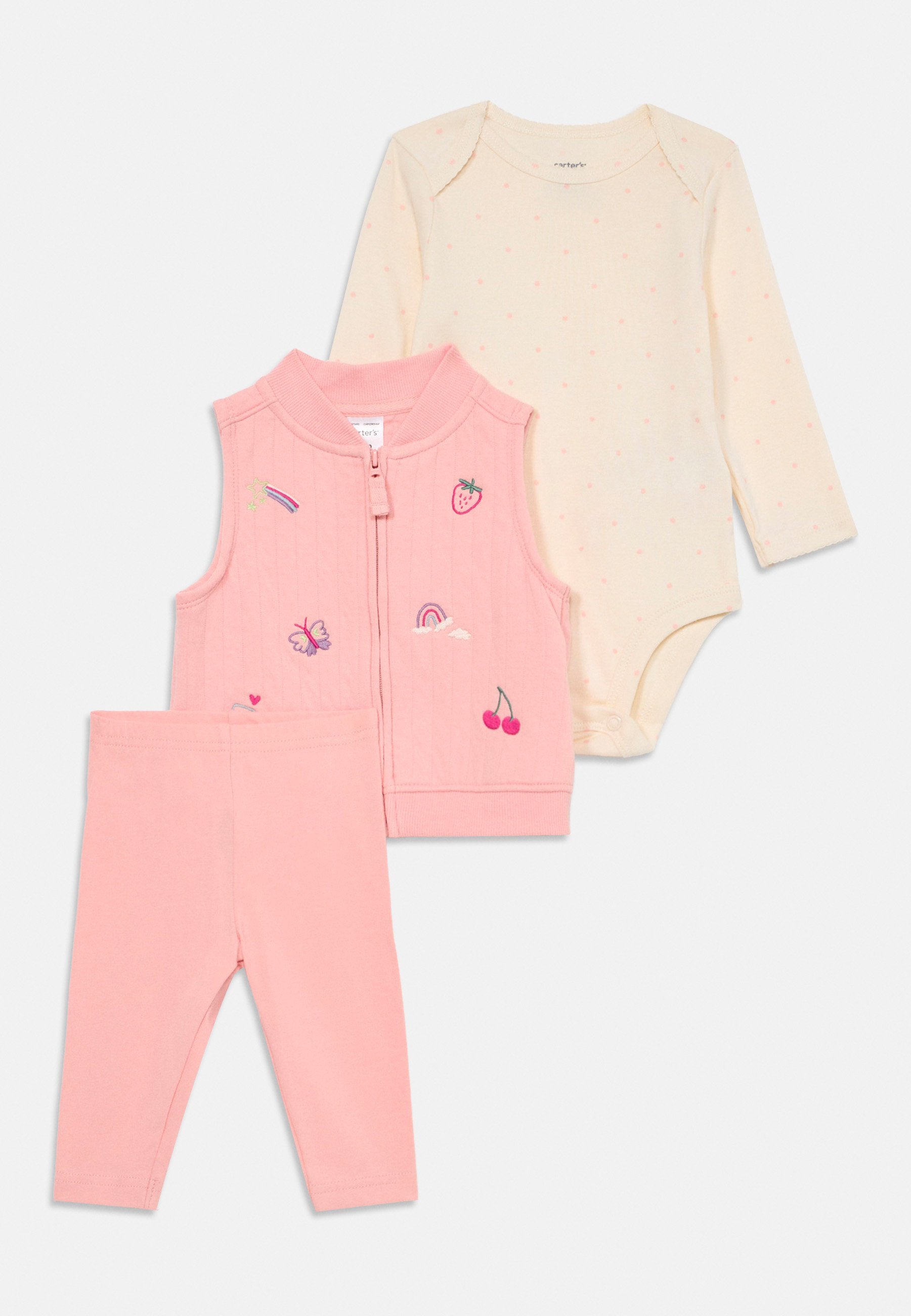 Completo Carter's - Body - bianco sporco/rosa chiaro