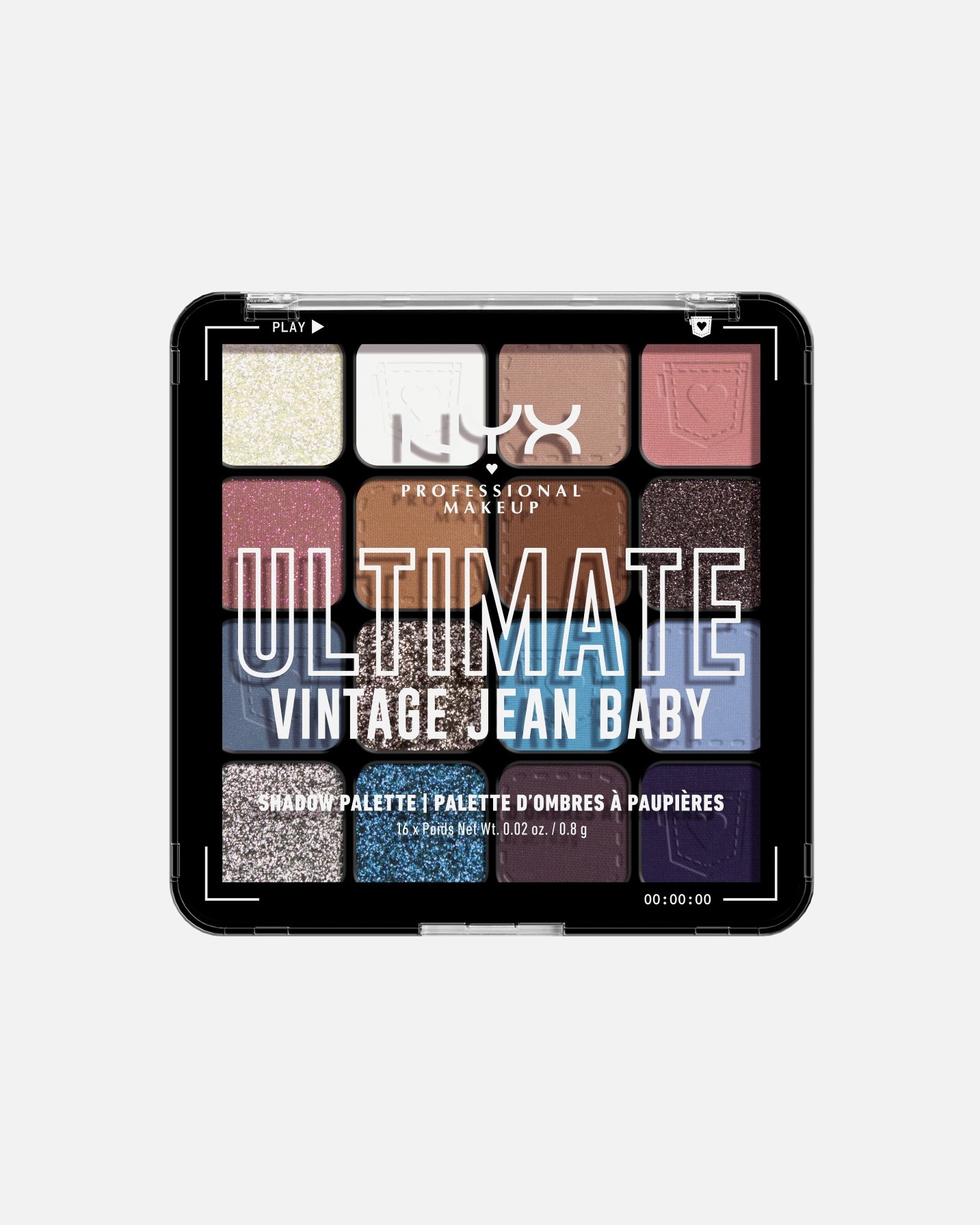 NYX Professional Makeup akių šešėlių paletė – 12,8 g