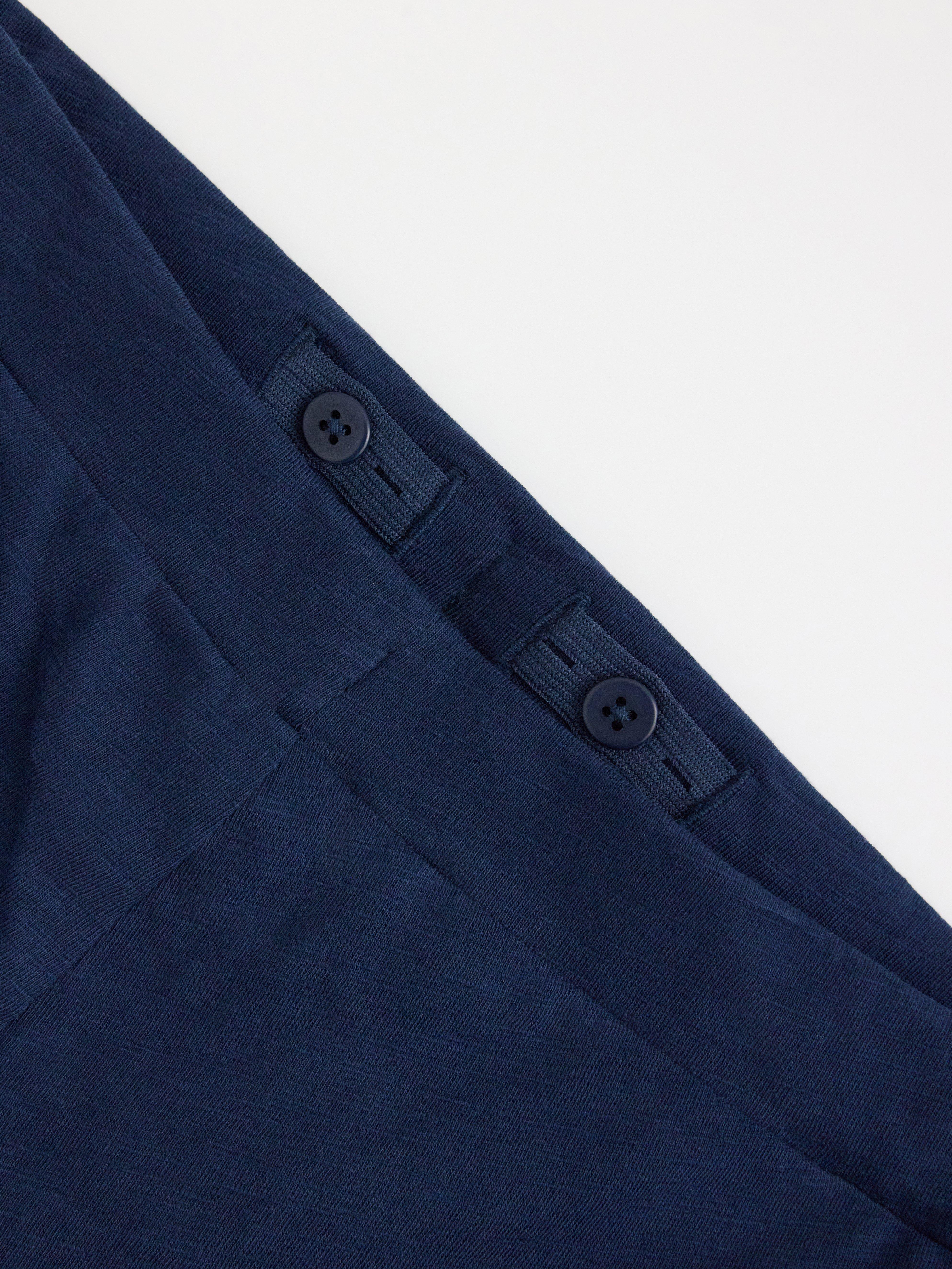 Short en jersey chiné bleu foncé