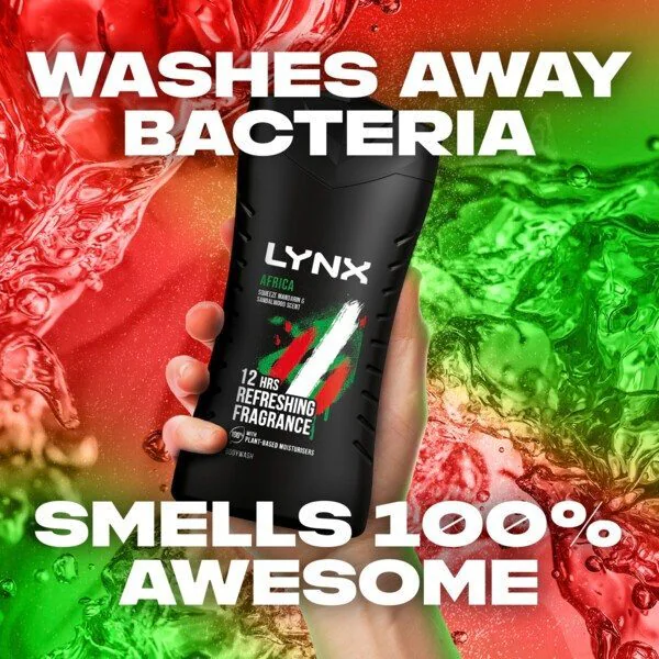 Bagnoschiuma Lynx Africa 225ml | Uomo | Superdrug