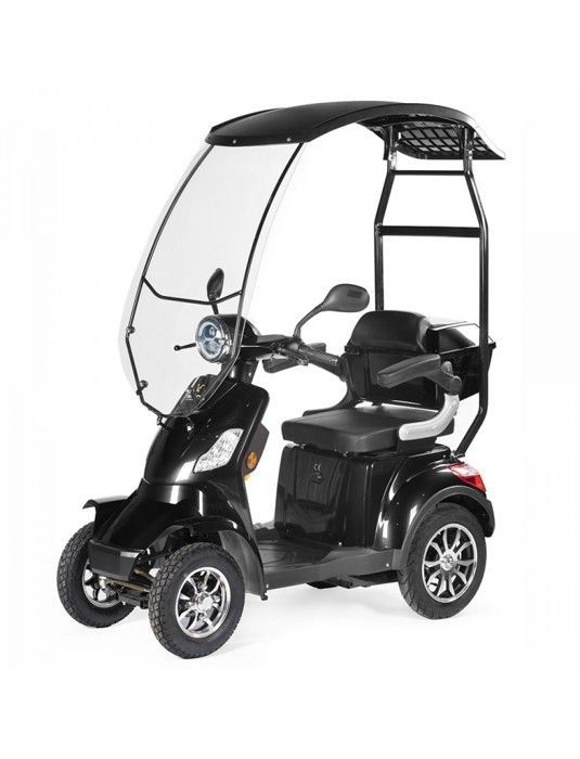 Monopattino elettrico per persone con mobilità ridotta con copertura protettiva VELECO FASTER 1000 watt nero al litio