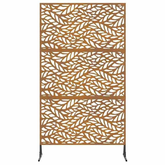 Panel de valla de acero Corten vidaXL con diseño de hojas | Gran diseño moderno, hecho para durar, perfecto para 868562