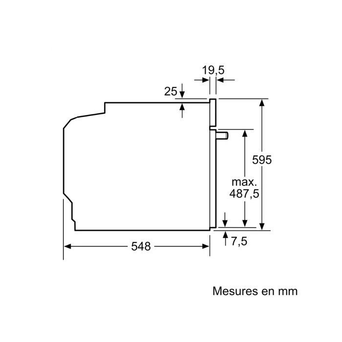 Forno pirolitico da incasso NEFF B5ACH7AN3F, N 50, Slide and Hide®, CircoTherm