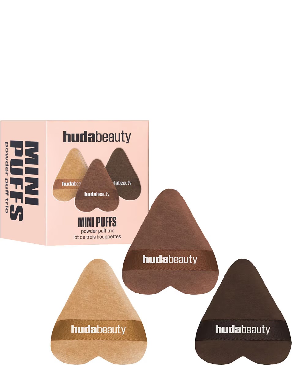 HUDA BEAUTY ΜΙΝΙ ΠΟΥΦΕΣ ΠΟΥΔΡΑΣ ΤΡΙΟ ΠΟΥΦΕΣ