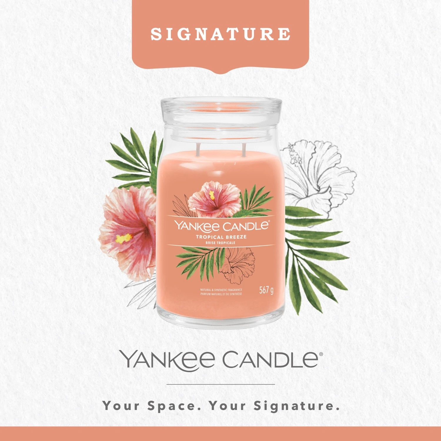YANKEE CANDLE Grande Jarre Brise Tropicale