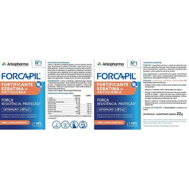 Arkopharma Forcapil Keratin utrjevalni dodatek 60 kapsul