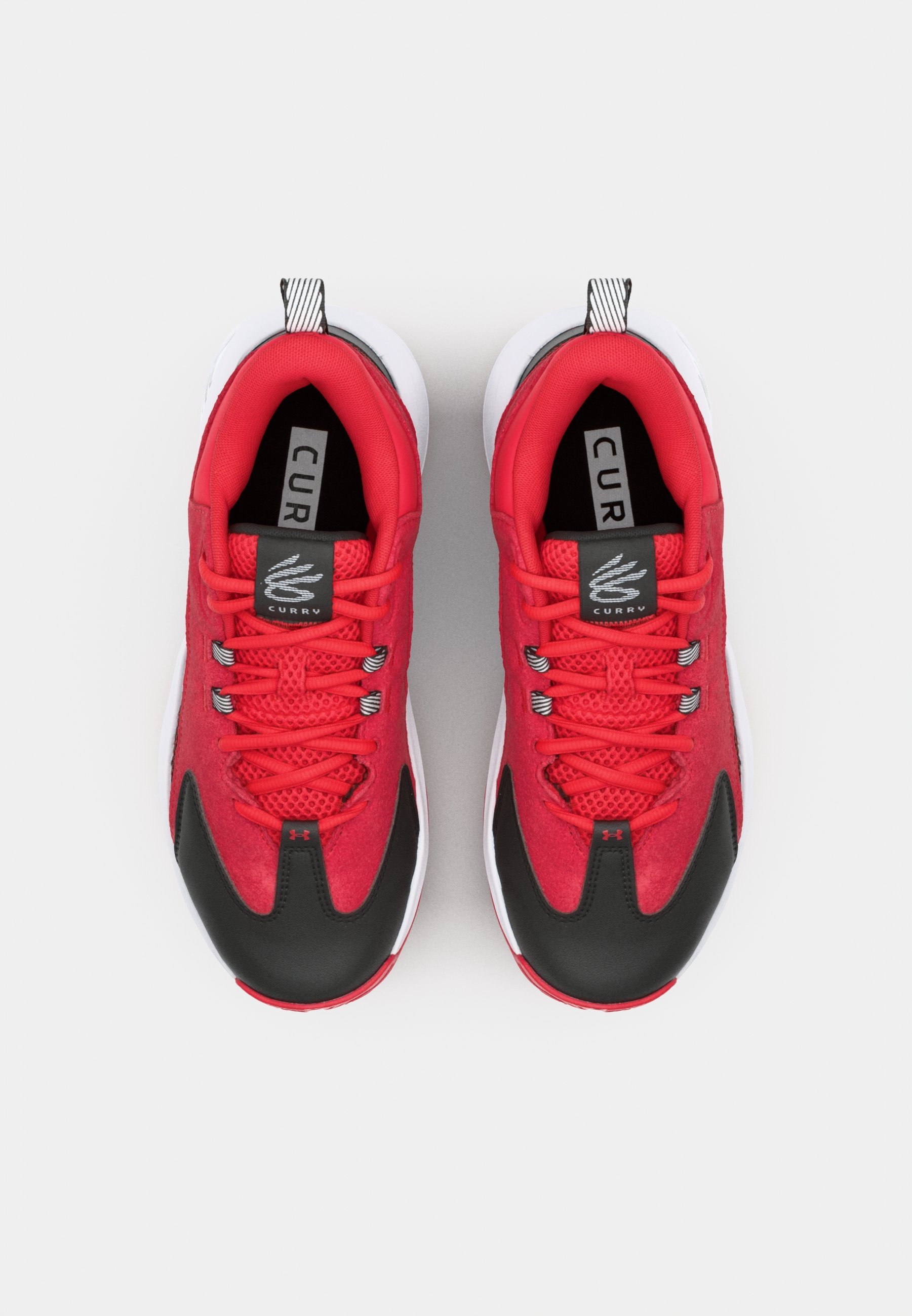 Under Armour CURRY 3Z 25 UNISEXE - Chaussures de basketball - rouge/blanc/noir