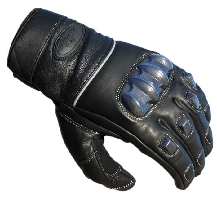 PROANTI Chopper Leather Motorcycle Gloves