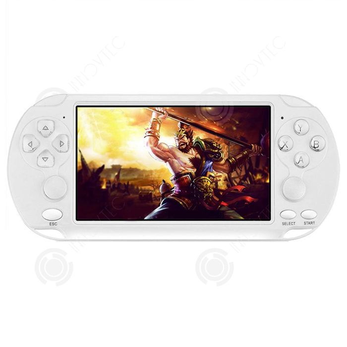 5.1-inch 1200mAh Portable Gaming Console, Dual Joystick Arcade Console, Can be Connected to a TV, White